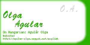 olga agular business card