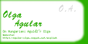 olga agular business card